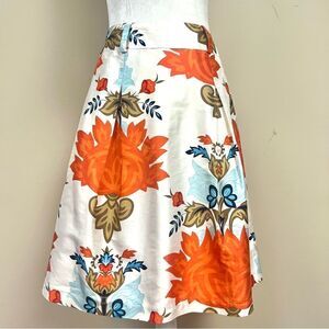Talbots silk floral print. Skirt. Size 2